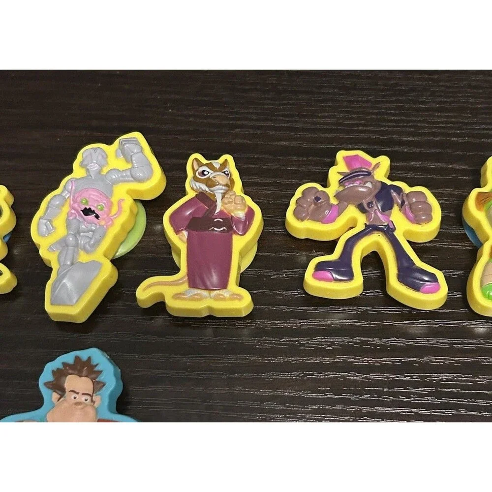 Lot of 19 Character Suction Cup Toys TMNT Wreck It Ralph Mixed McDonald’s Disney